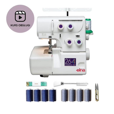 Overlock Elna 264D + KURS obsługi + GRATISY