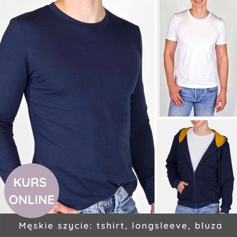 Konstrukcja i szycie - męski tshirt, longsleeve i bluza