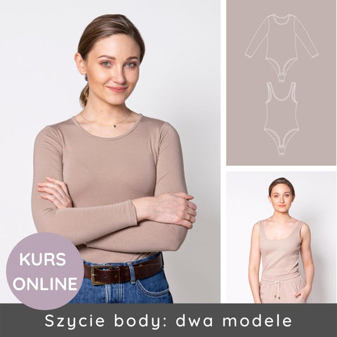 Kurs online szycia body: body z długim rękawem i body na ramiączkach