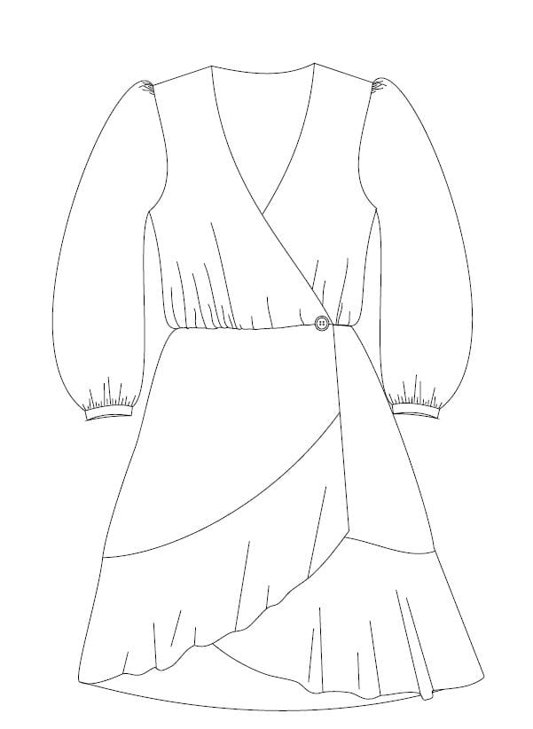 Kurs szycia sukienki kopertowej
